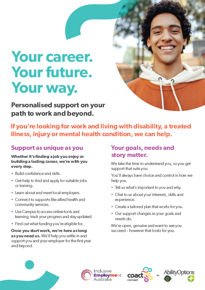 CoAct Connect + Ability Options Inclusive Employment Australia Brochure