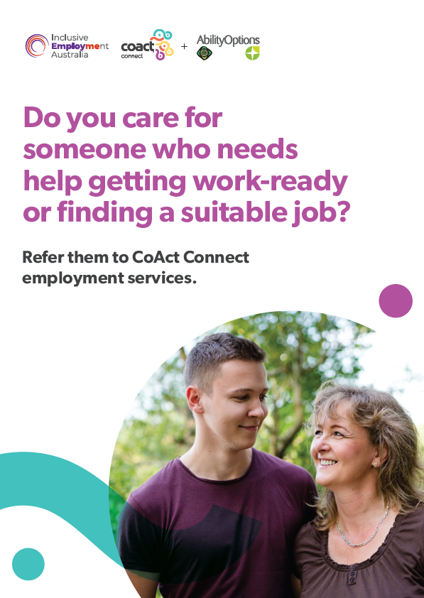CoAct Connect + Ability Options Inclusive Employment Australia for parents and carers