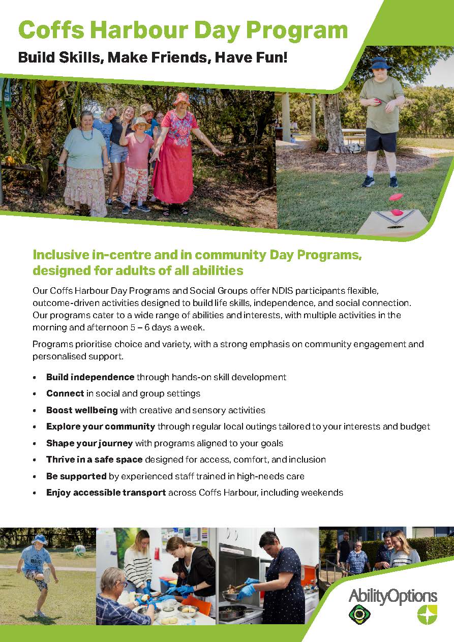 DOWNLOAD: Coffs Harbour Day Program Brochure