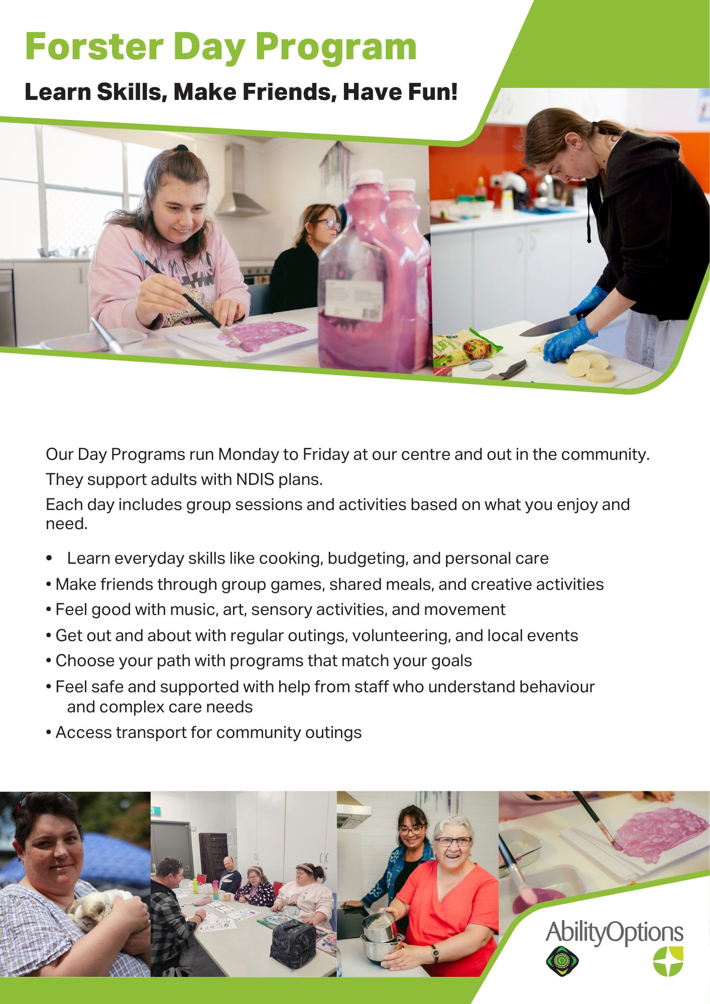 DOWNLOAD: Forster Day Program Brochure - Plain Language