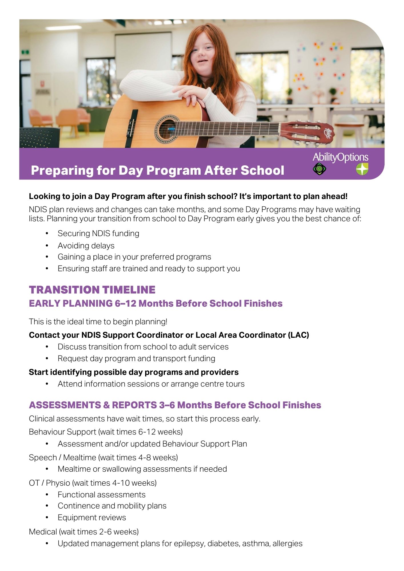 DOWNLOAD: Preparing for Day Program After School