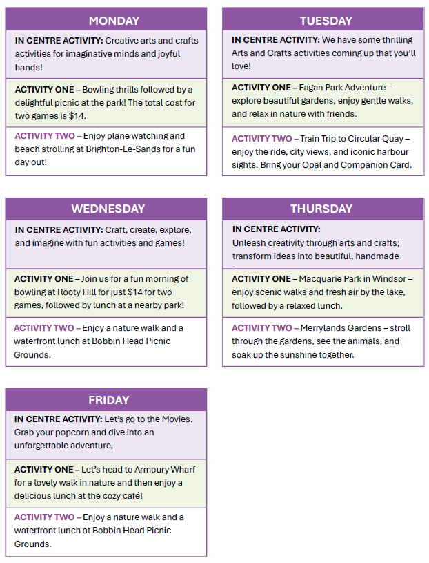 DOWNLOAD: Seven Hills Day Program Calendar