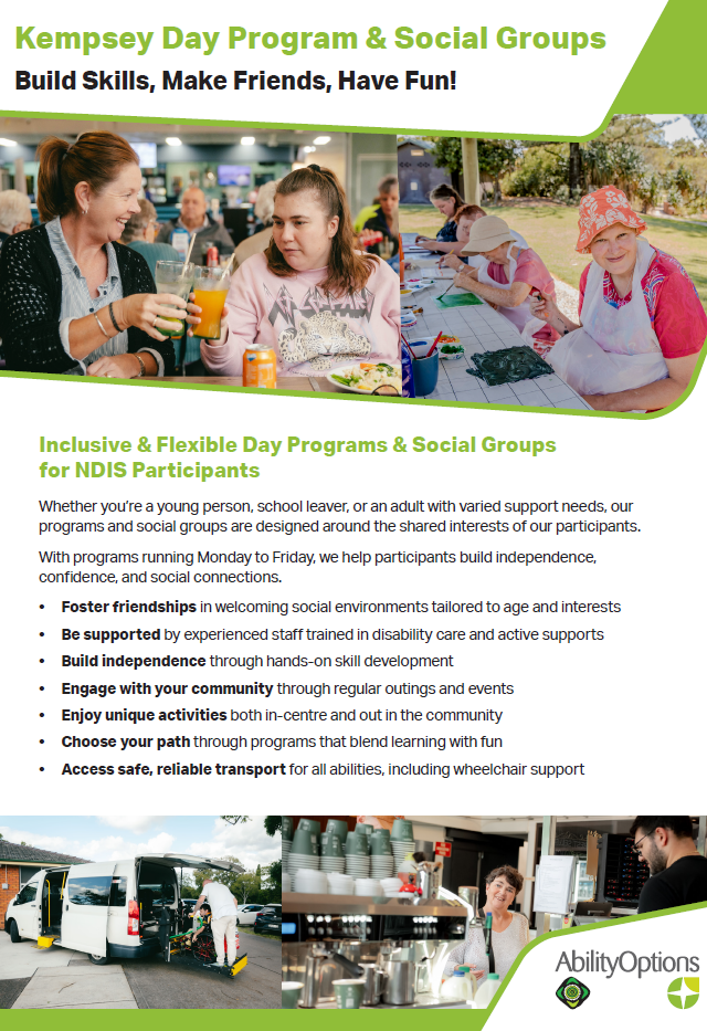 DOWNLOAD: Kempsey Day Program Brochure