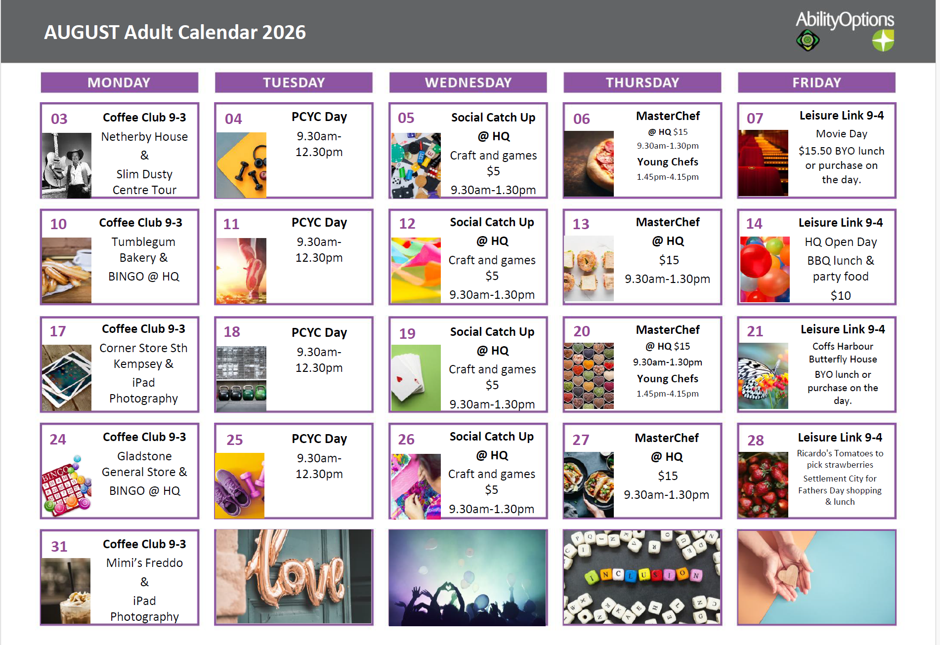 DOWNLOAD: Kempsey Day Program Calendar