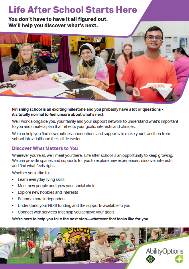 DOWNLOAD: School Transition Support Infosheet